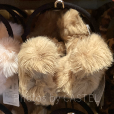 横からみた耳あて（ブラウン）