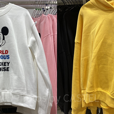 シンプルなパーカー&スウェットもある