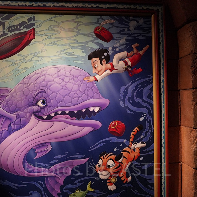 シンドバッド・ストーリーブック・ヴォヤッジ：隠れミッキーのある壁画