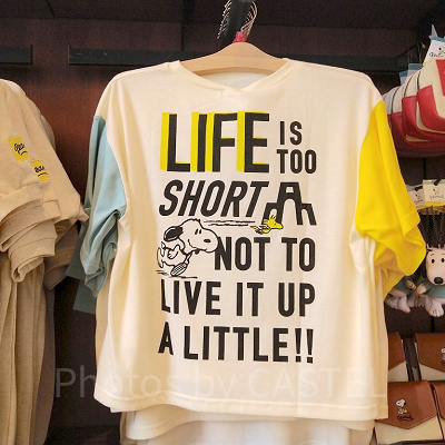 スヌーピーとコロシアムアーチのTシャツ