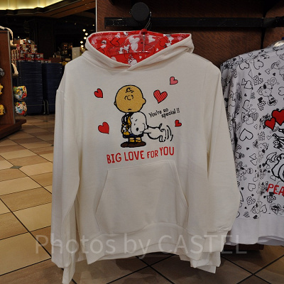 スヌーピー「BIG LOVE FOR YOU」パーカー