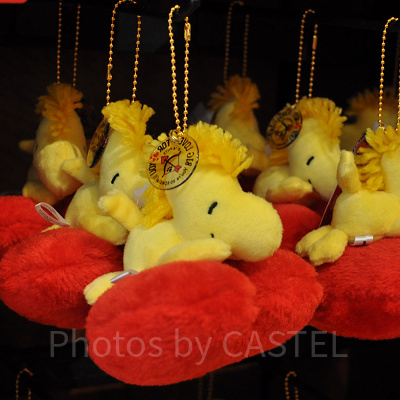 スヌーピー「BIG LOVE FOR YOU」ウッドストックのぬいぐるみキーチェーン