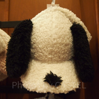 スヌーピーボアキャップ（黒）