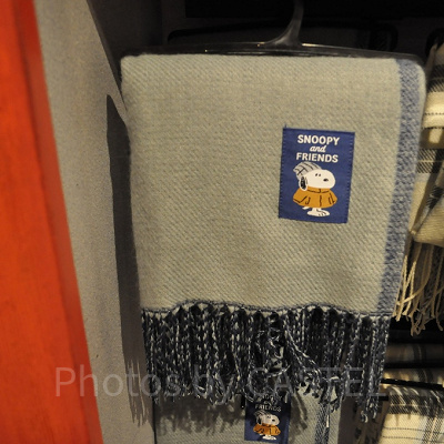 スヌーピー＆フレンズ　ストール（グレー）