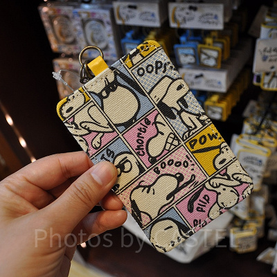 スヌーピーグッズ「LOVEable VINTAGE snoopy」／総柄パスケース