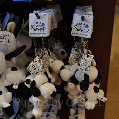 スヌーピーグッズ「LOVEable VINTAGE snoopy」／ぬいぐるみキーチェーン（S)