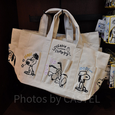 スヌーピーグッズ「LOVEable VINTAGE snoopy」／トートバッグ