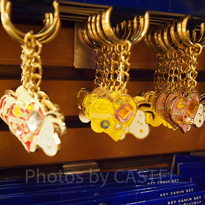 スヌーピー宝石キーホルダーセット