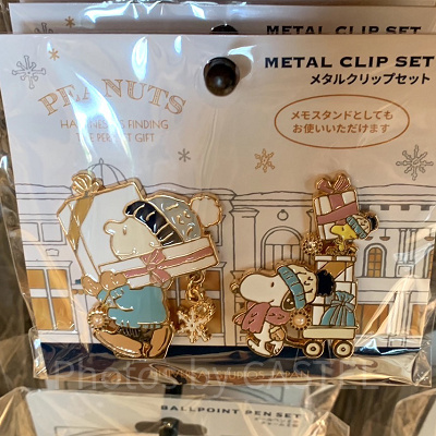 スヌーピーメタルクリップセット（USJクリスマスグッズ2023）