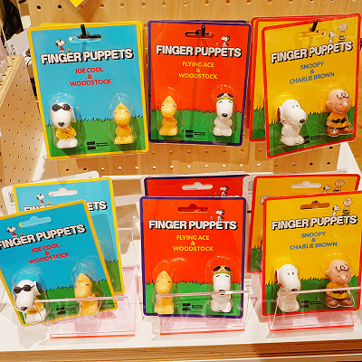 スヌーピーミュージアムグッズ/フィンガーパペット