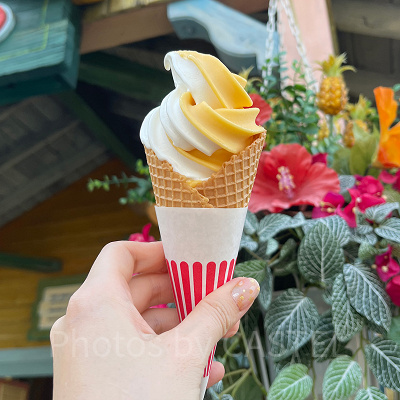 ソフトクリーム（アップルマンゴーとミルクのミックス）