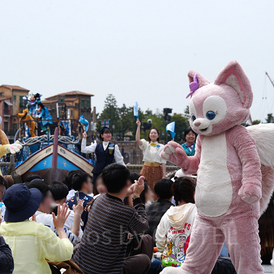 ミッキー広場から見たスパークリング・ジュビリー・セレブレーション