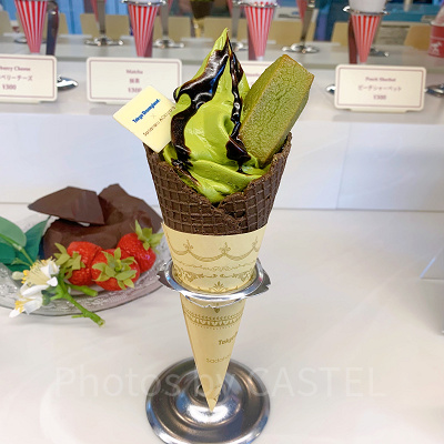 スペシャルソフトクリーム(抹茶&チョコ)