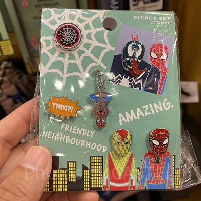 スパイダーマン「WEBBED WONDER」ピアスセット