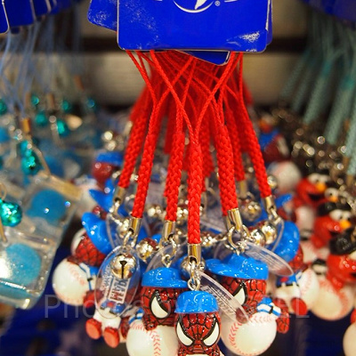 スパイダーマン＆野球ストラップ