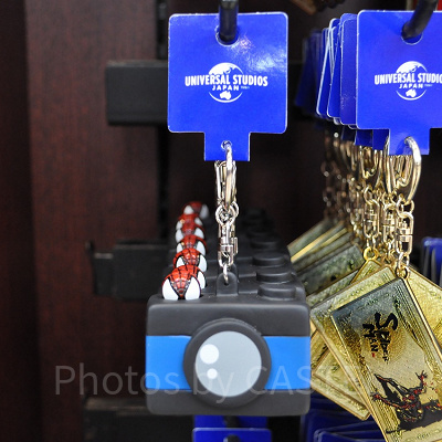 スパイダーマンのカメラキーチェーン