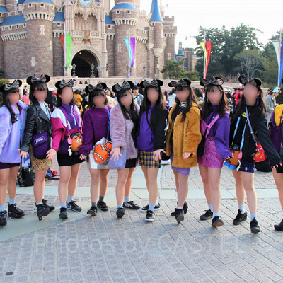 春のディズニーコーデ