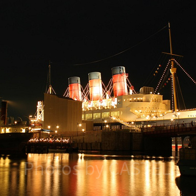 夜のS.S.コロンビア号