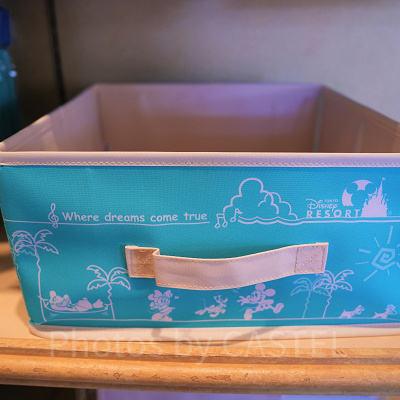 収納ボックス（ディズニーブルーのパークフードモチーフグッズ）