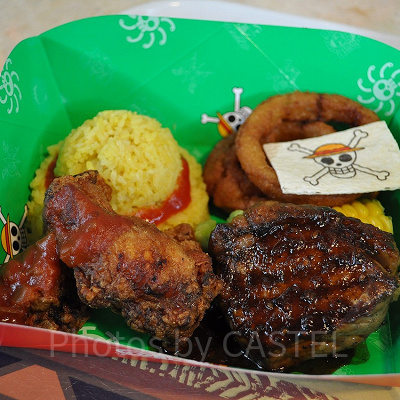 麦わらの一味モンキー・D・ルフィの肉盛りプレート