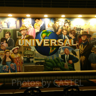 スタジオスターズレストランの壁