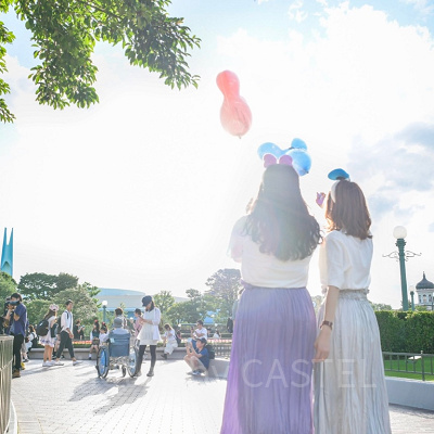 夏ディズニーの靴は？