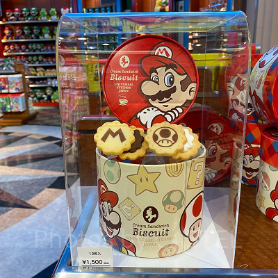 スーパーマリオのクリームサンドビスケット