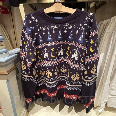【紺】リルリンリン　クリスマスセーター 新品タグ付】ディズニークリスマス リルリンリン セーター 紺