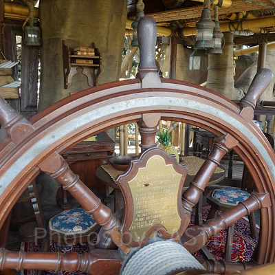 スイスファミリー・ツリーハウス：リカバリー号の船舵