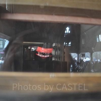 ふくろう小屋から見える「しゃべる手紙」／USJハリーポッターエリア