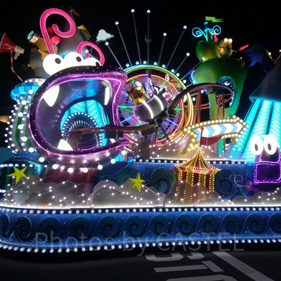 怪盗グルーの月泥棒に登場した遊園地のフロート／USJ