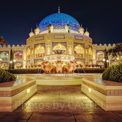 夜のアラビアンコーストは神秘的です