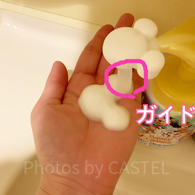 ピンクで囲った丸の中にあるのが、ガイドです