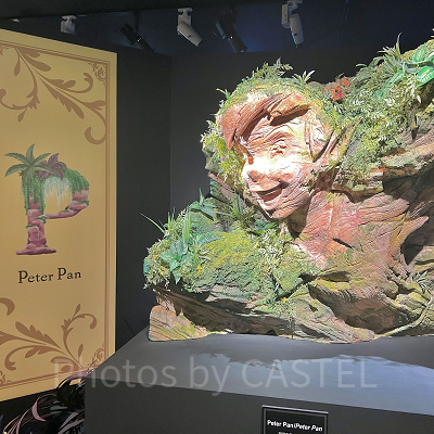 ファンタジースプリングス入り口で1番に目に入ってくるピーターパンのミニチュア模型