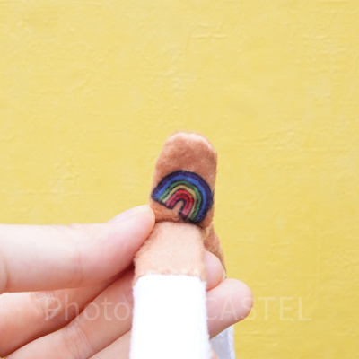 虹の模様が再現されている！