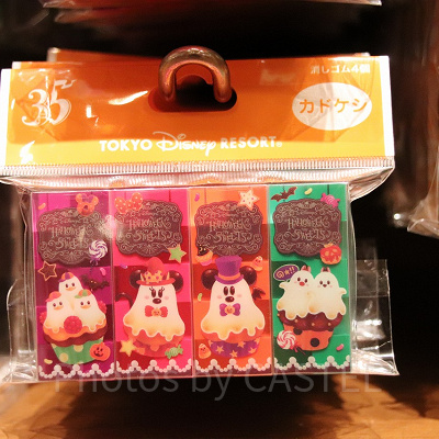 4個セットの消しゴムは角がいっぱいで消しやすいデザイン