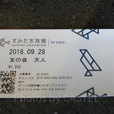 ベネフィットステーションの割引で購入したチケット