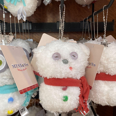 ティムのぬいぐるみキーチェーン（雪だるま）／USJクリスマスグッズ2022