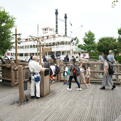 トムソーヤ島いかだの乗り場