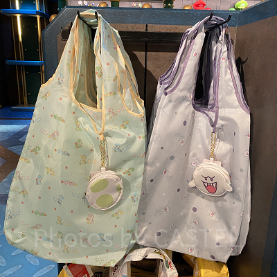 テレサとヨッシーのパスケース付きトートバッグ