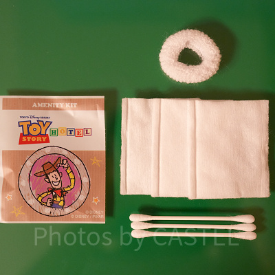 トイ・ストーリーホテルのアメニティキット