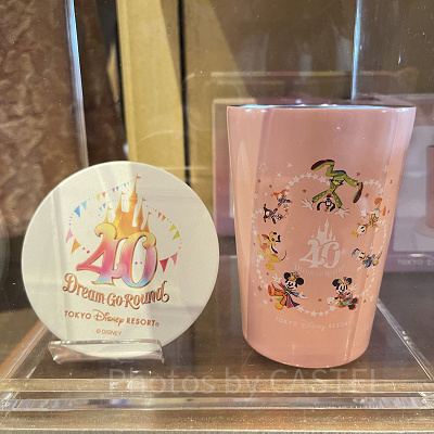 タンブラー＆コースター（ディズニー40周年グッズ）
