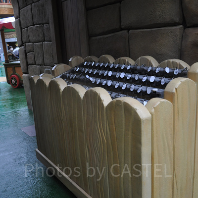 スーパーニンテンドーワールド内の傘置き場