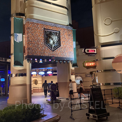 ユニバの「貸切ナイト」進撃の巨人XRライド