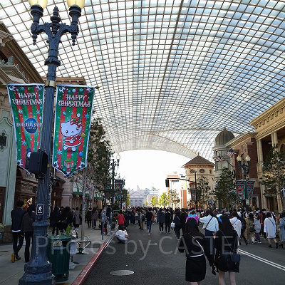 ユニバのクリスマス風景