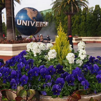 ユニバ名物の地球儀