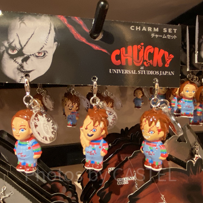 ユニバハロウィン2022グッズ:チャッキーのチャームセット