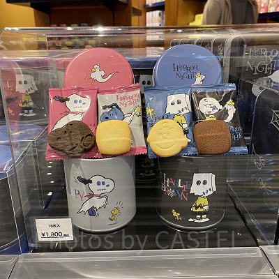 ユニバハロウィン2022グッズ：クッキー缶（16枚入り）