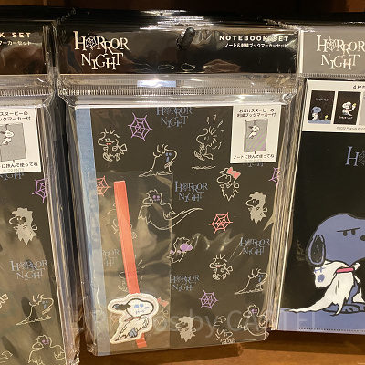 ユニバハロウィン2022グッズ：ブックマーカー付きノート