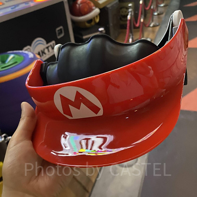 ユニバのパワーアップバンド:マリオカートの帽子型ゴーグル